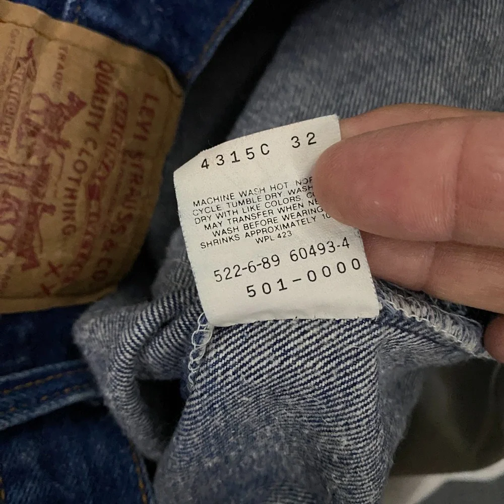 Vintage 80s Levis 501xx Jeans FITS 30x30 Button Fly Medium Wash Blue Made in USA